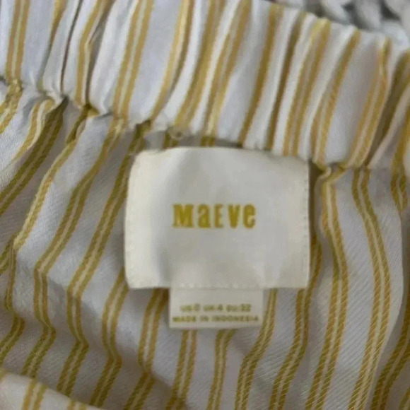 Anthropologie Maeve Stripped Spring Summer Long Sleeve Linen - Picture 4 of 7